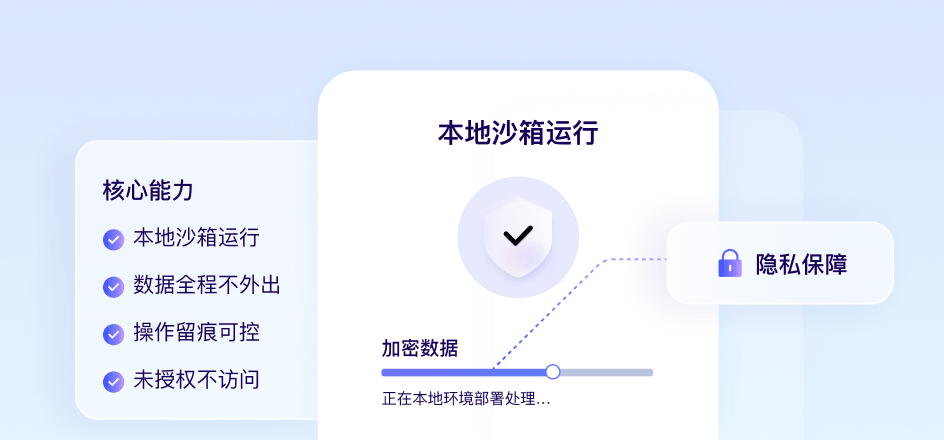本地运行,数据不外流